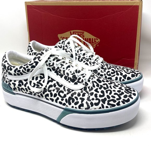 VANS Sneakers Men's VN0A4U154TJ Old Skool Stacked Uv Inc Platform Leopard Canvas - Picture 7 of 12